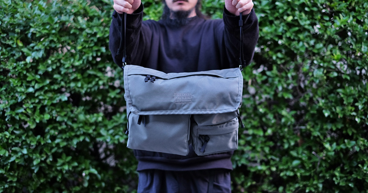 希少モデル HEADPORTER ブロックチェックバックパック ブルー×ブラック 3つの立体型フロントポケット【STACK SHOULDER (M)】| FREDRIK